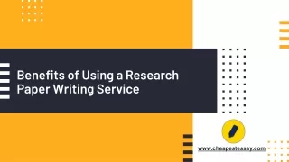 benefits of using a research paper writing service