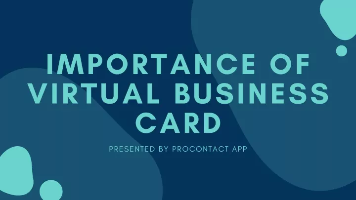 importance of virtual business card