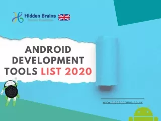 android development tools list 2020