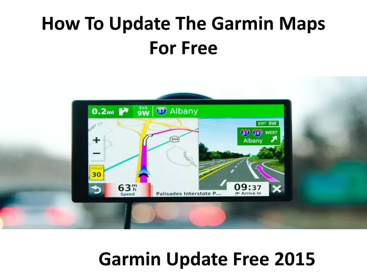 how to update the garmin maps for free