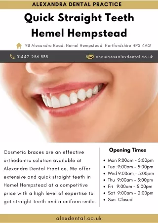 Quick Straight Teeth Hemel Hempstead