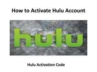 how to activate hulu account