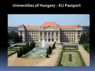 Universities of Hungary - EU Passport