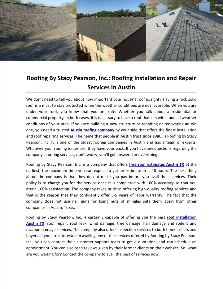 roofing by stacy pearson inc roofing installation