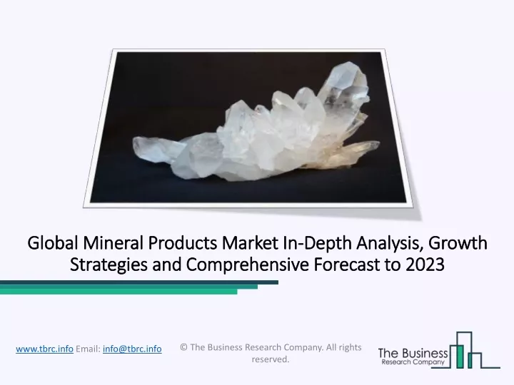 global mineral products market in global mineral