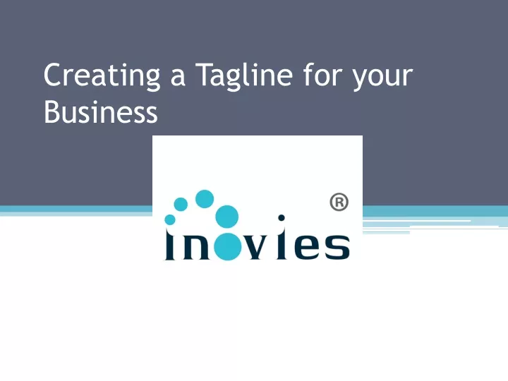 creating a tagline for your business