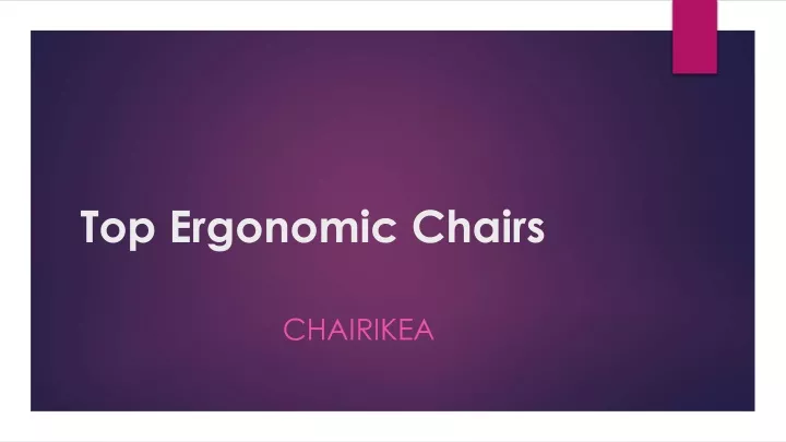 top ergonomic chairs