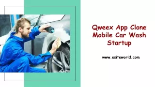 qweex app clone mobile car wash startup