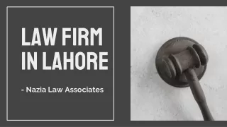 Get Best Service of Law Firm in Lahore For Legal Suits
