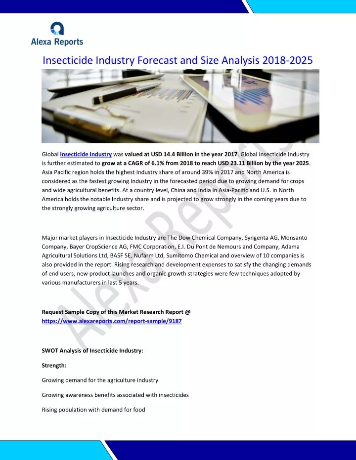 insecticide industry forecast and size analysis