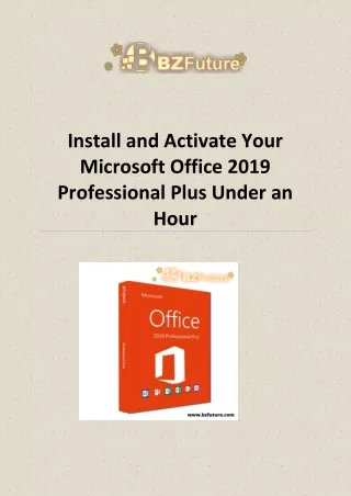 Microsoft Office 2019 Professional Plus Key