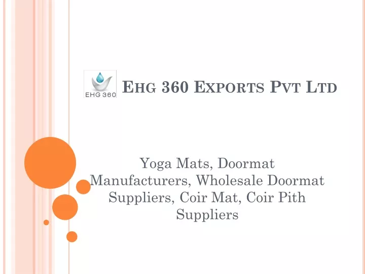 ehg 360 exports pvt ltd