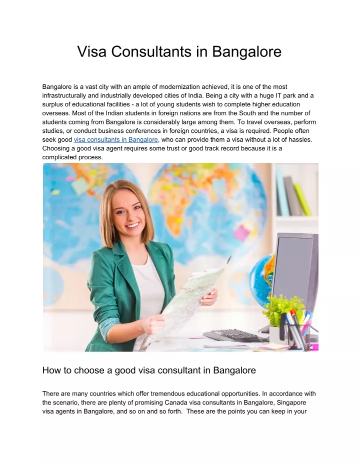 visa consultants in bangalore