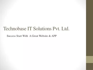 Web development company in Nagpur | Technobase IT Solutions Pvt. Ltd