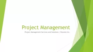 Project Management Services and Solutions | Bravens Inc.