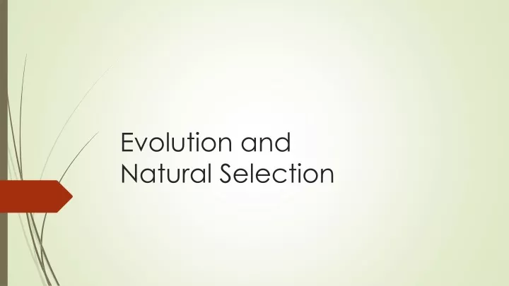 evolution and natural selection