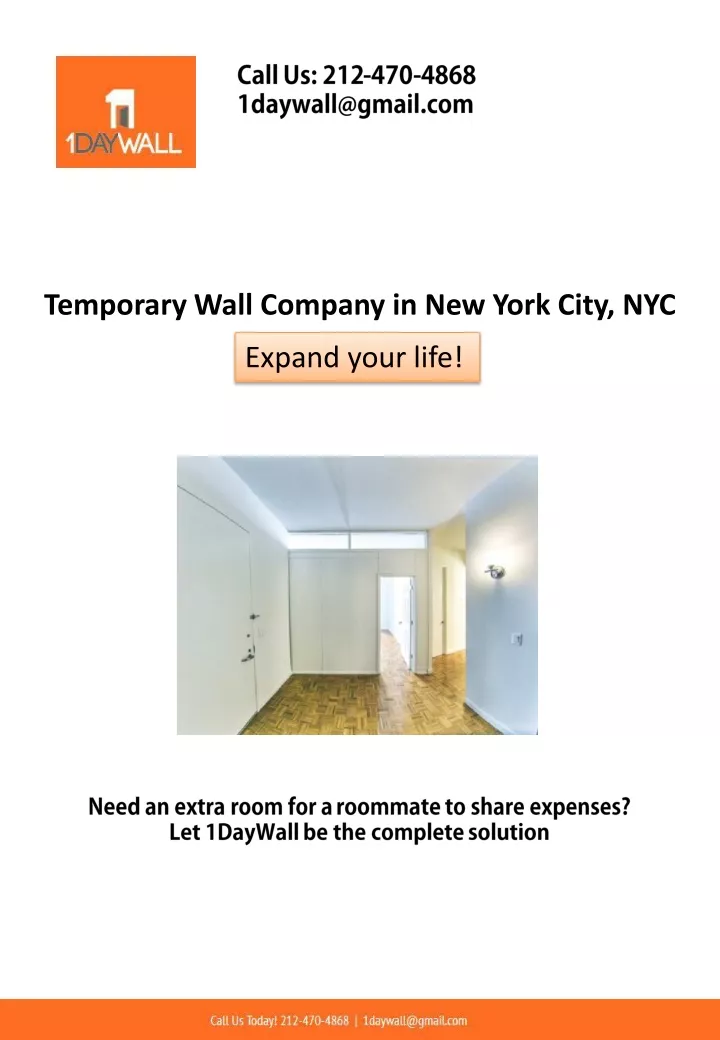 temporary wall company in new york city nyc