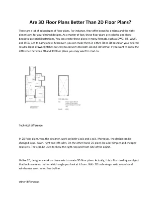 are 3d floor plans better than 2d floor plans