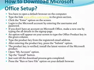 how to download microsoft office setup