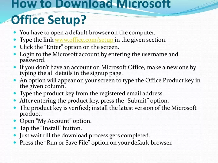 how to download microsoft office setup