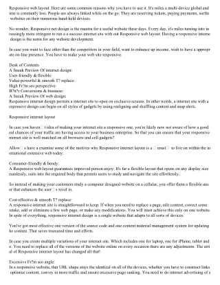 responsive web layout here are some common