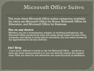 microsoft office suites
