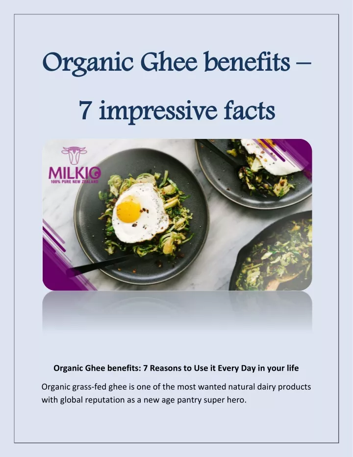 organic ghee benefits 7 impressive facts