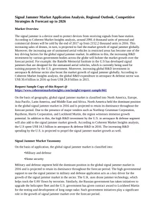 signal jammer market application analysis