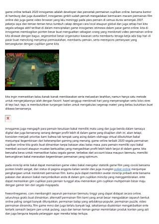 game bebas game online terbaik 2020