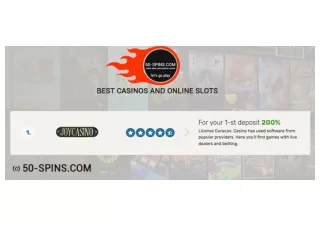 Top 6 online casinos bonuses