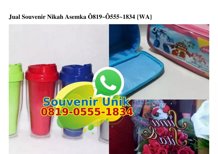 jual souvenir nikah asemka 819 555 1834 wa