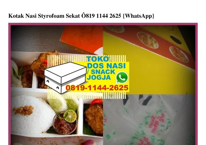 kotak nasi styrofoam sekat 819 1144 2625 whatsapp