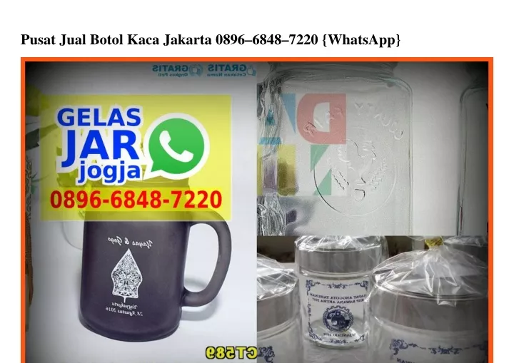 pusat jual botol kaca jakarta 0896 6848 7220