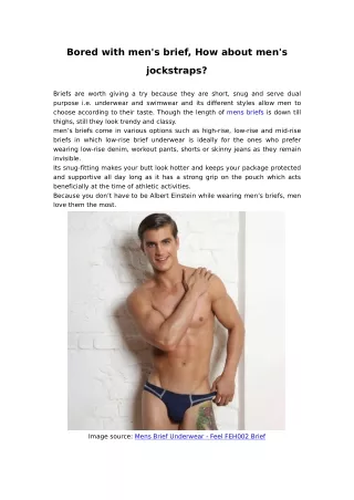 bored with men s brief how about men s