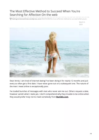 the most effective method to succeed when