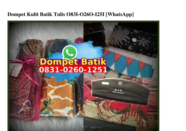 dompet kulit batik tulis o83i o26o i25i whatsapp