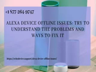 Alexa Device Offline | Echo Dot Offline –Call For Quick Experts Help