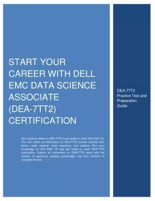 start your career with dell emc data science