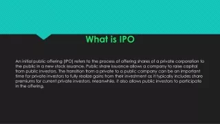what is ipo