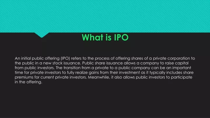 what is ipo