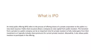 what is ipo