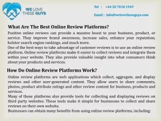 Best Online Platform to Buy Genuine Reviews