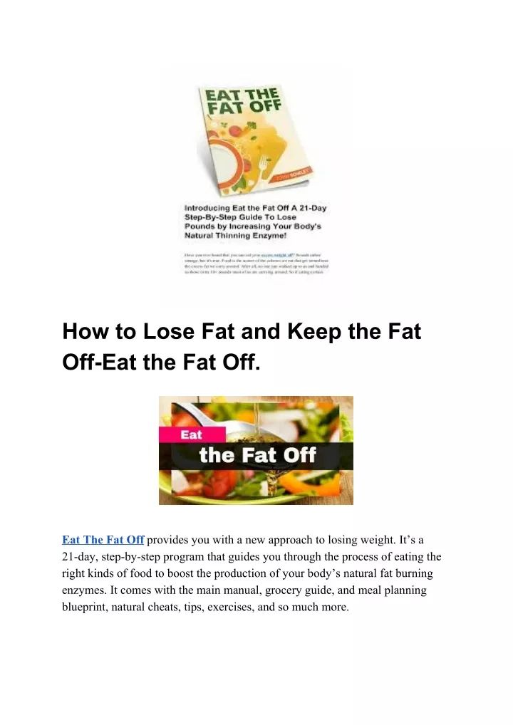 how to lose fat and keep