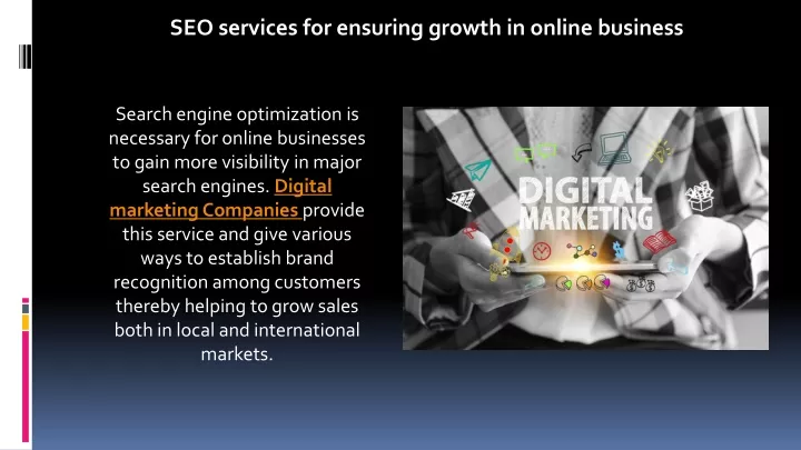 seo services for ensuring growth in online