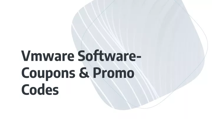 v m ware software coupons promo codes