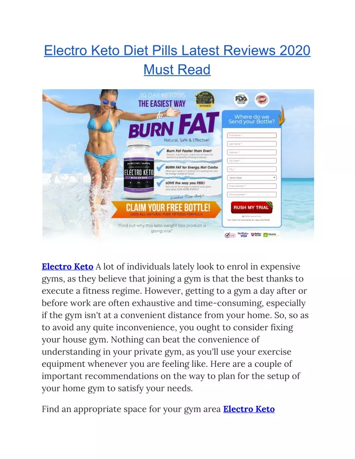 electro keto diet pills latest reviews 2020 must