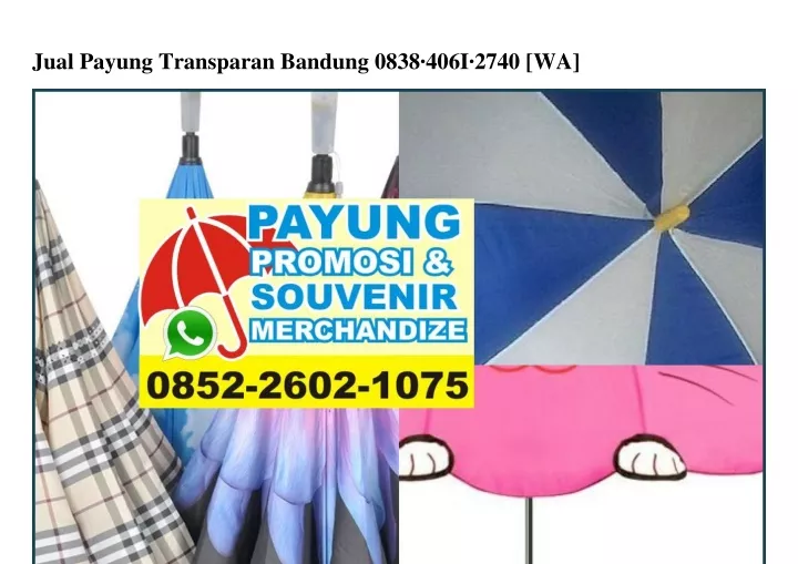 jual payung transparan bandung 0838 406i 2740 wa