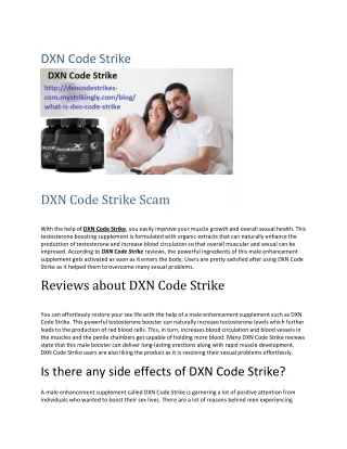 DXN Code Strike