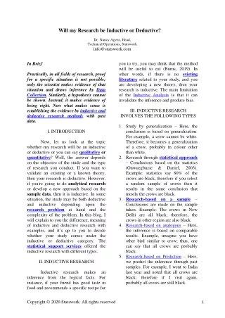 will my research be inductive or d eductive