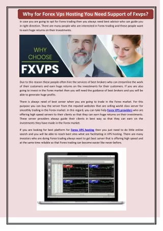 Why for Forex Vps Hosting You Need Support of Fxvps?